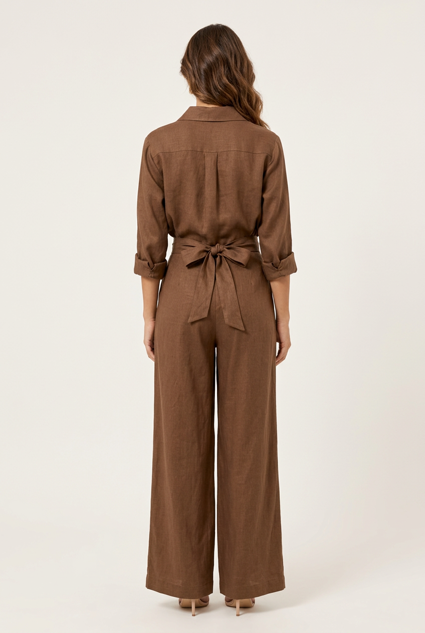 Brown outfit proposed back view