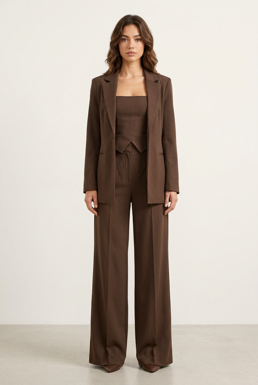Chocolate Suit front view