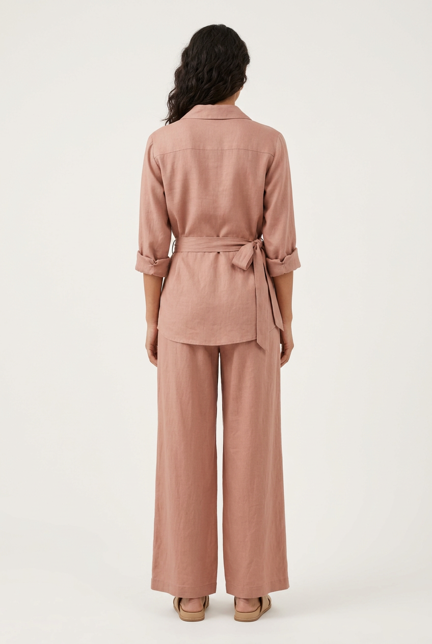Dusty rose outfit proposed back view