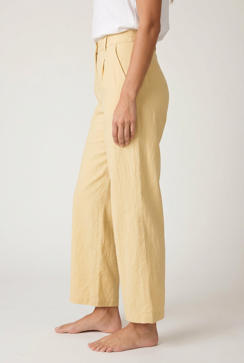 Yellow trousers right side view