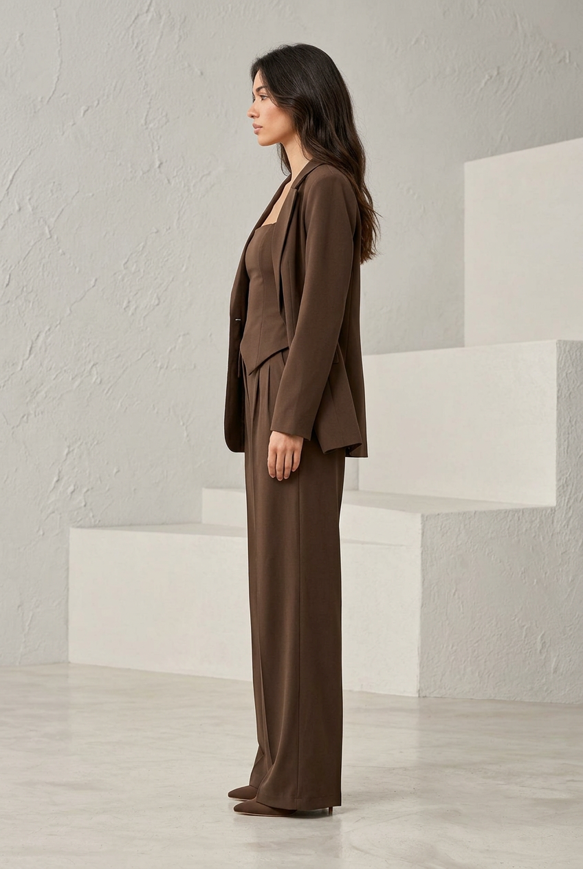Chocolate Suit left side view