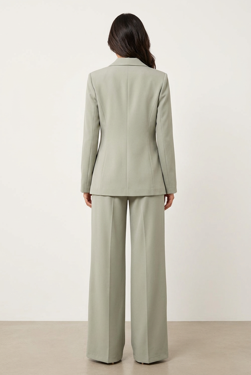 Minimalist Tailored Set proposed back view