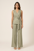 Sage green outfit front view